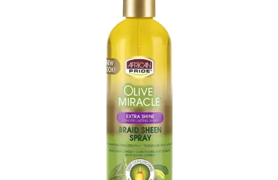 African Pride Olive Miracle Extra Shine Braid Sheen Spray 355ml